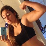 Teen muscle girl Weightlifter Gretchen
